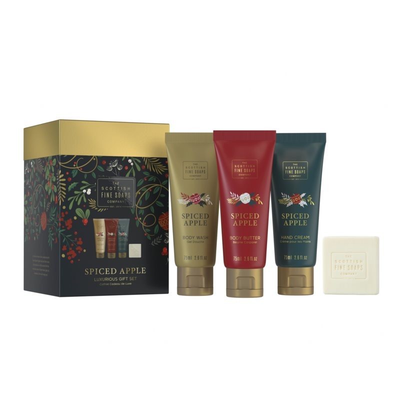 Scottish Fine Soaps Spiced Apple Luxurious Gift Set dárková sada (na tělo)