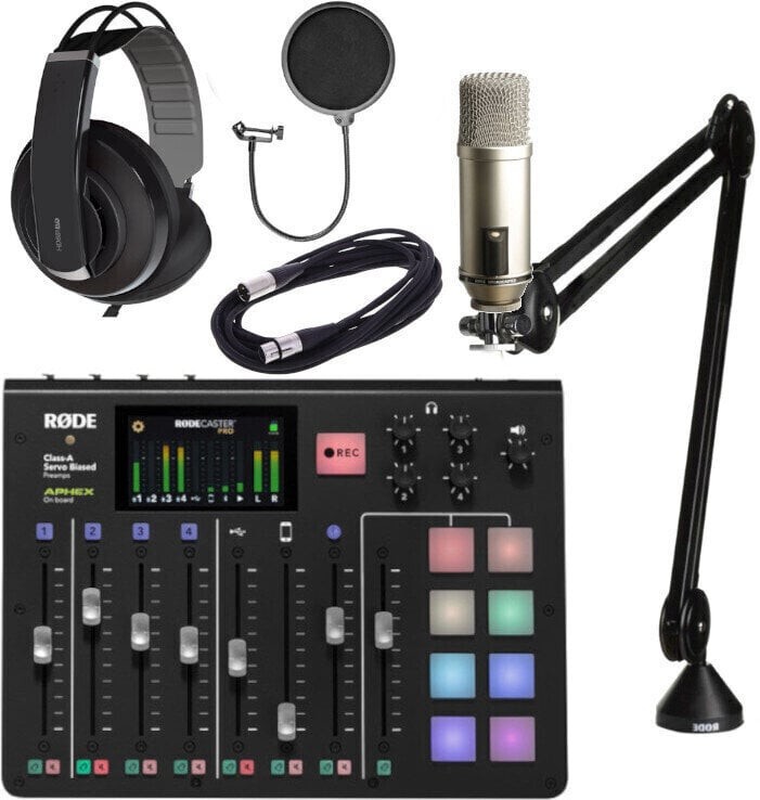 Rode Broadcaster Youtube & Podcast SET 8 Kondenzátorový studiový mikrofon