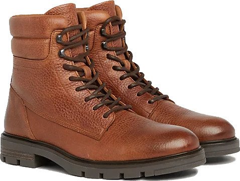 Tommy Hilfiger Pánské kožené kotníkové boty FM0FM04802GVI 44