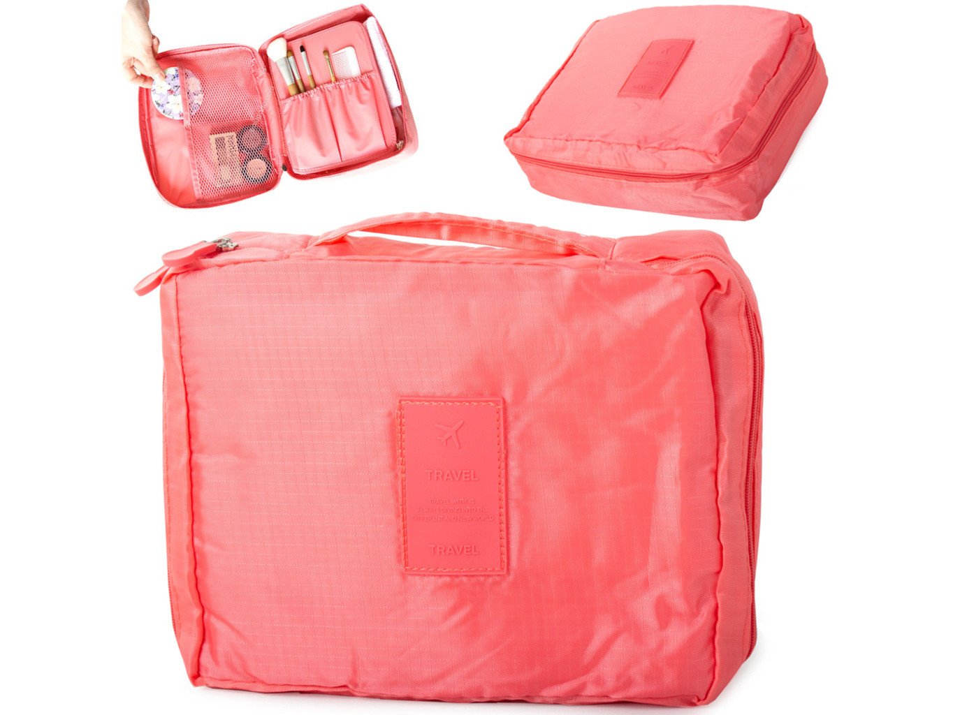 Dámská kosmetická taštička Barva: Lososová