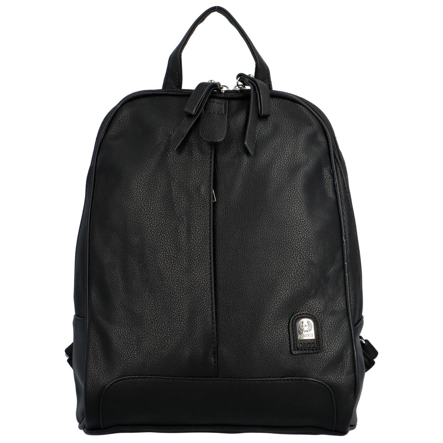 Trendy dámský koženkový batůžek Sofia , černý