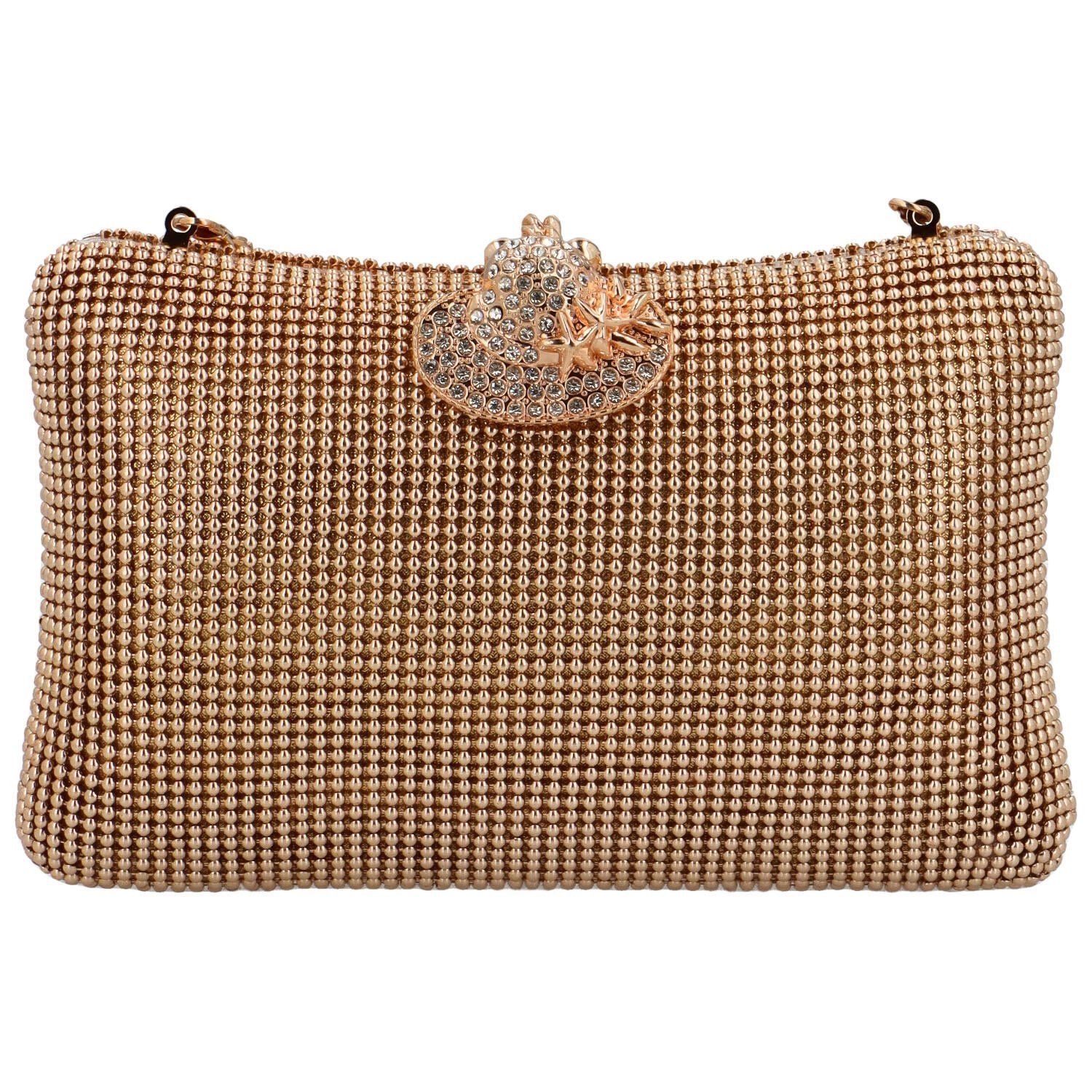 Dámské luxusní psaníčko zlaté - MOON Miliena zlatá