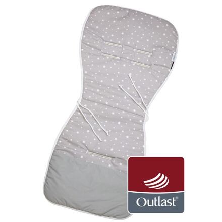 Little Angel Podložka do kočárku Outlast šedá hvězda