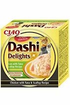 Churu Cat CIAO Dashi kuře s tuňákem a hřebenatkou 70g 4 + 1 zdarma