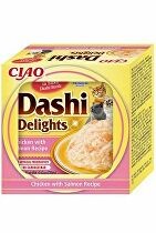 Churu Cat CIAO Dashi kuře s lososem 70g 4 + 1 zdarma