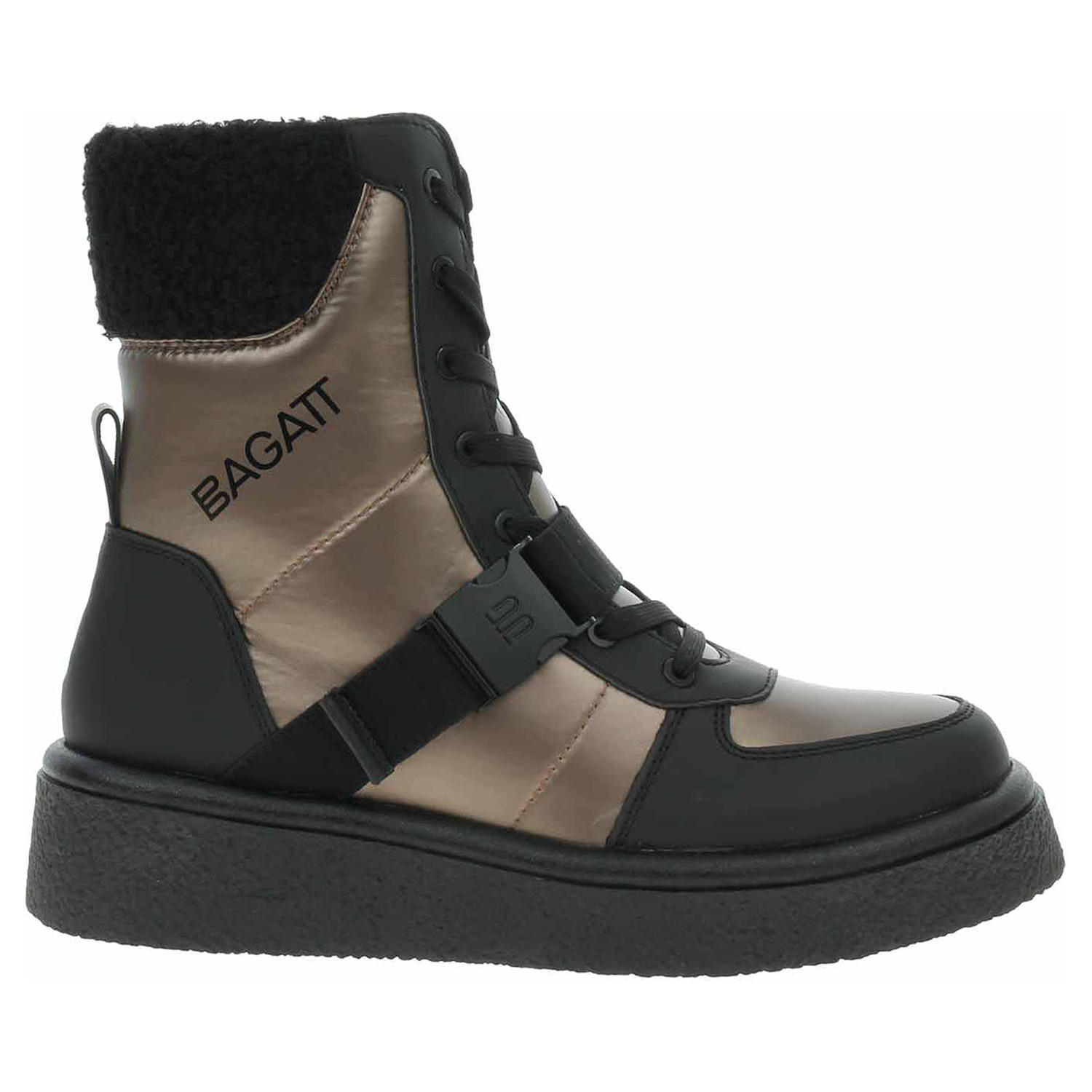 Ecco Dámská kotníková obuv Bagatt D31-AGM51-5969 black-taupe 22401211