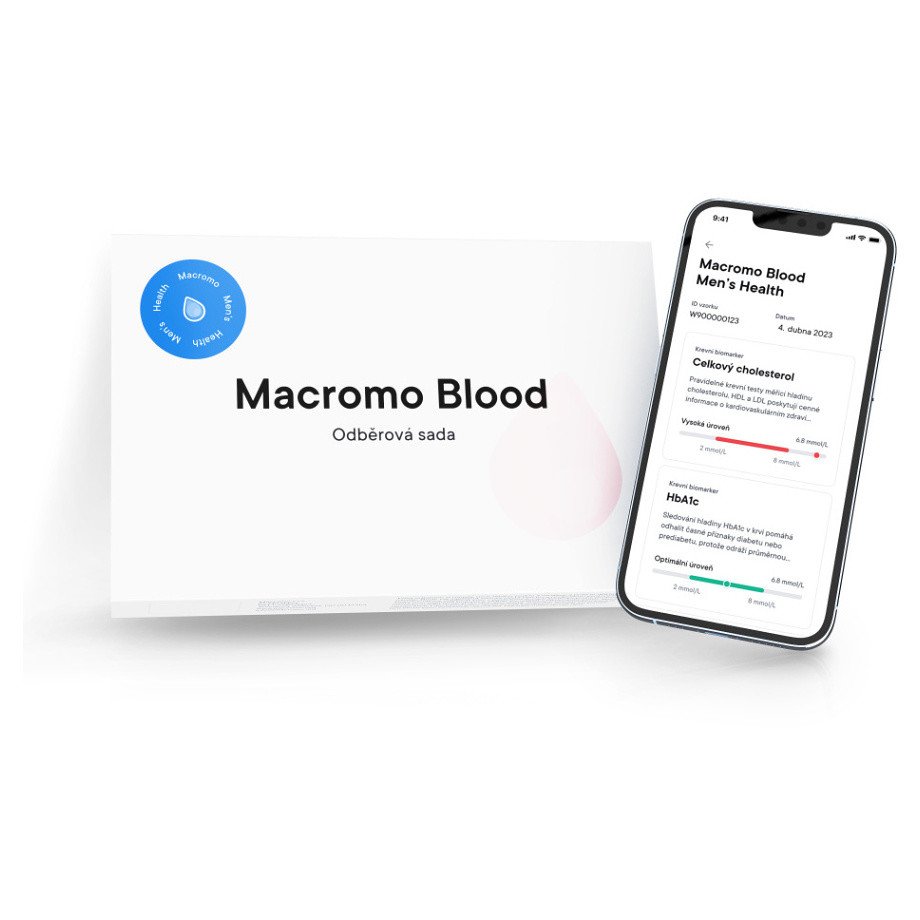 MACROMO krevní test Muž pro posouzení celkového zdraví mužů