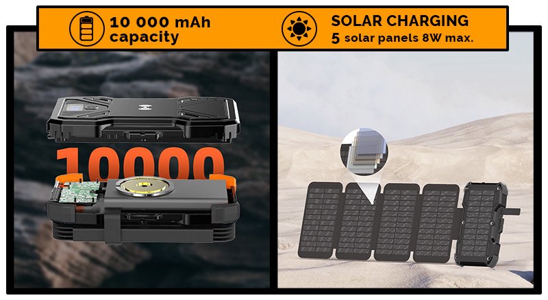 Solární powerbanka VIKING TYR I