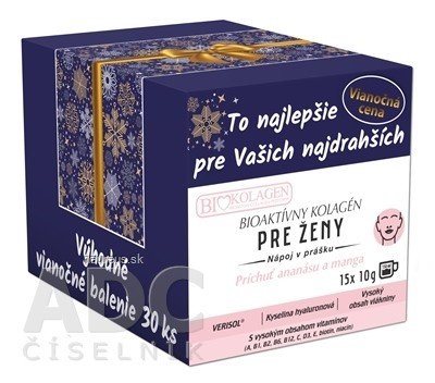 A S P s.r.o. asp BIOAKTIVNÍ KOLAGEN PRO ŽENY Vánoce nápoj v prášku, sáčky 30x10 g (300 g)