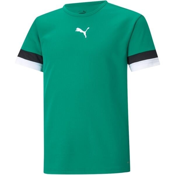 Puma TEAMRISE JERSEY Dětské fotbalové triko, zelená, veľkosť 164