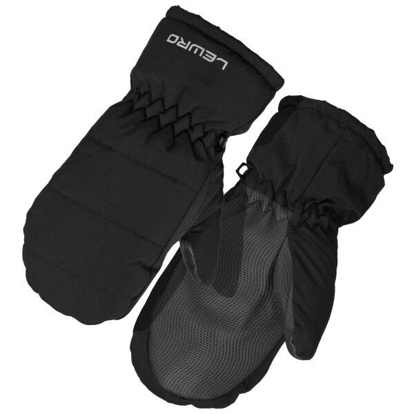 Lewro ZOJDIE Dětské zimní rukavice, černá, veľkosť 8-9