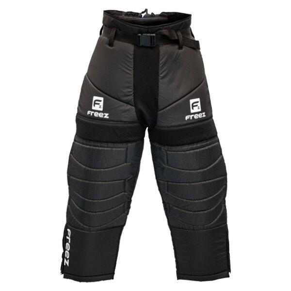 FREEZ G-180 Juniorské brankářské kalhoty na florbal, černá, veľkosť 140-150