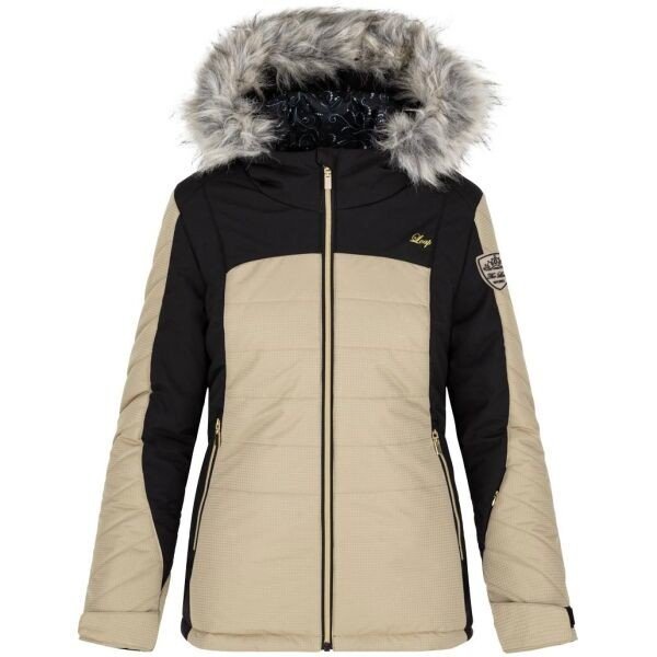 Loap OKIDASA Dámská lyžařská bunda, béžová, veľkosť L
