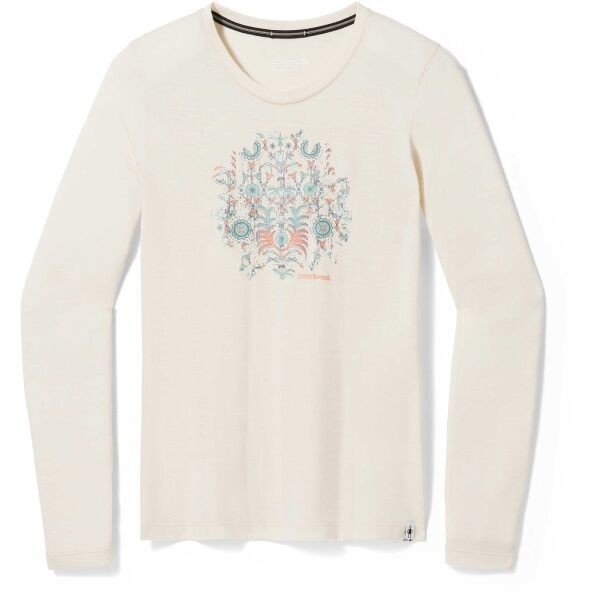 Smartwool FLORAL TUNDRA GRAPHIC W Dámské tričko, béžová, veľkosť M
