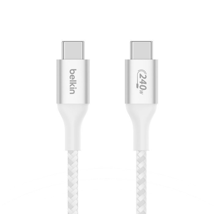 Belkin Boost charge USB-C kabel 240W, 2m, bílý