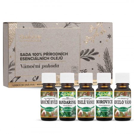 Saloos Vánoční pohoda sada vonné oleje 5 x 10 ml