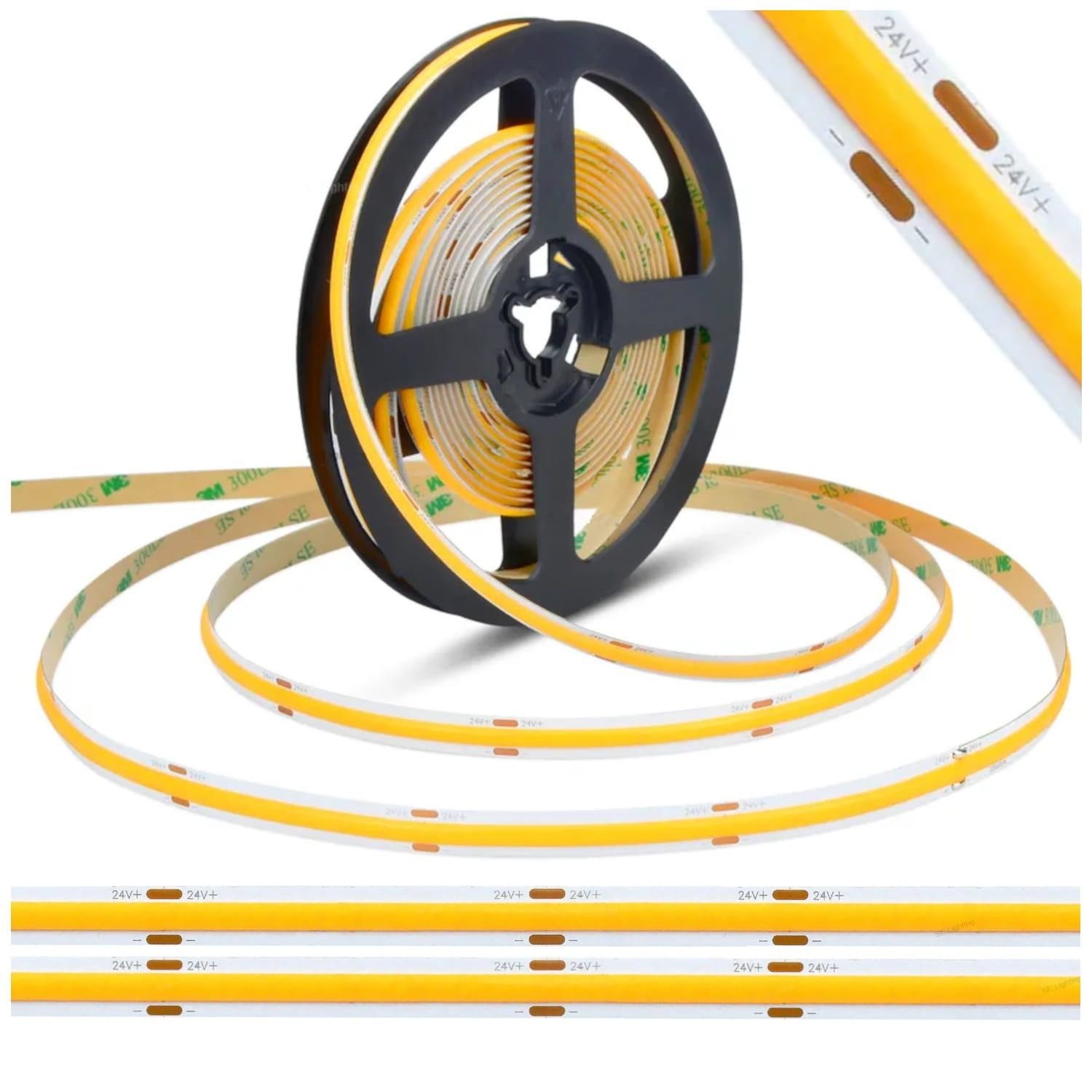 Berge LED pásek COB - 24V - 9W/m - neutrální bílá - 5m