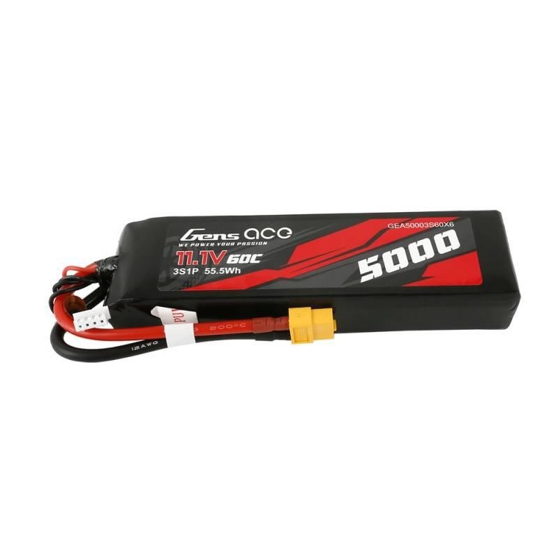 Baterie Gens Ace 5000mAh 11,1V 60C 3S1P XT60