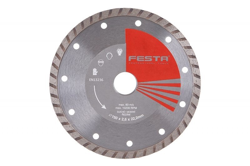 FESTA Kotouč diamantový TURBO 150x2,6x22,2mm