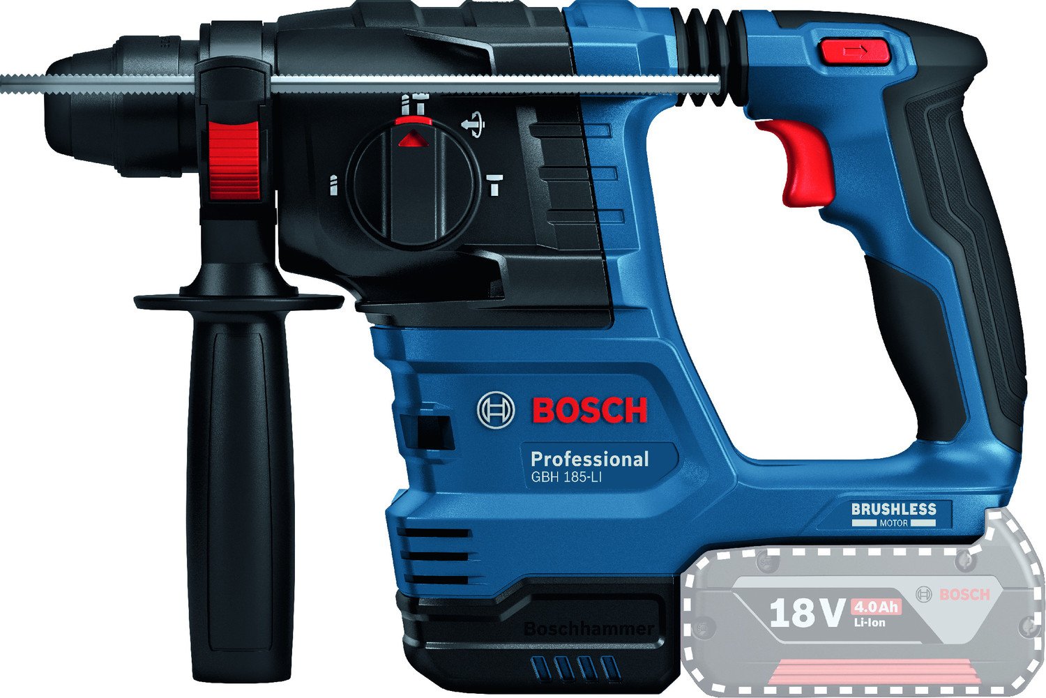 Aku vrtací kladivo SDS-Plus Bosch GBH 185-LI 0.611.924.020 bez nabíječky a baterie