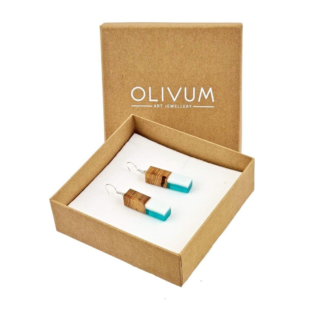 OLIVUM JEWELLERY Náušnice z olivového dřeva Elisa No. 22