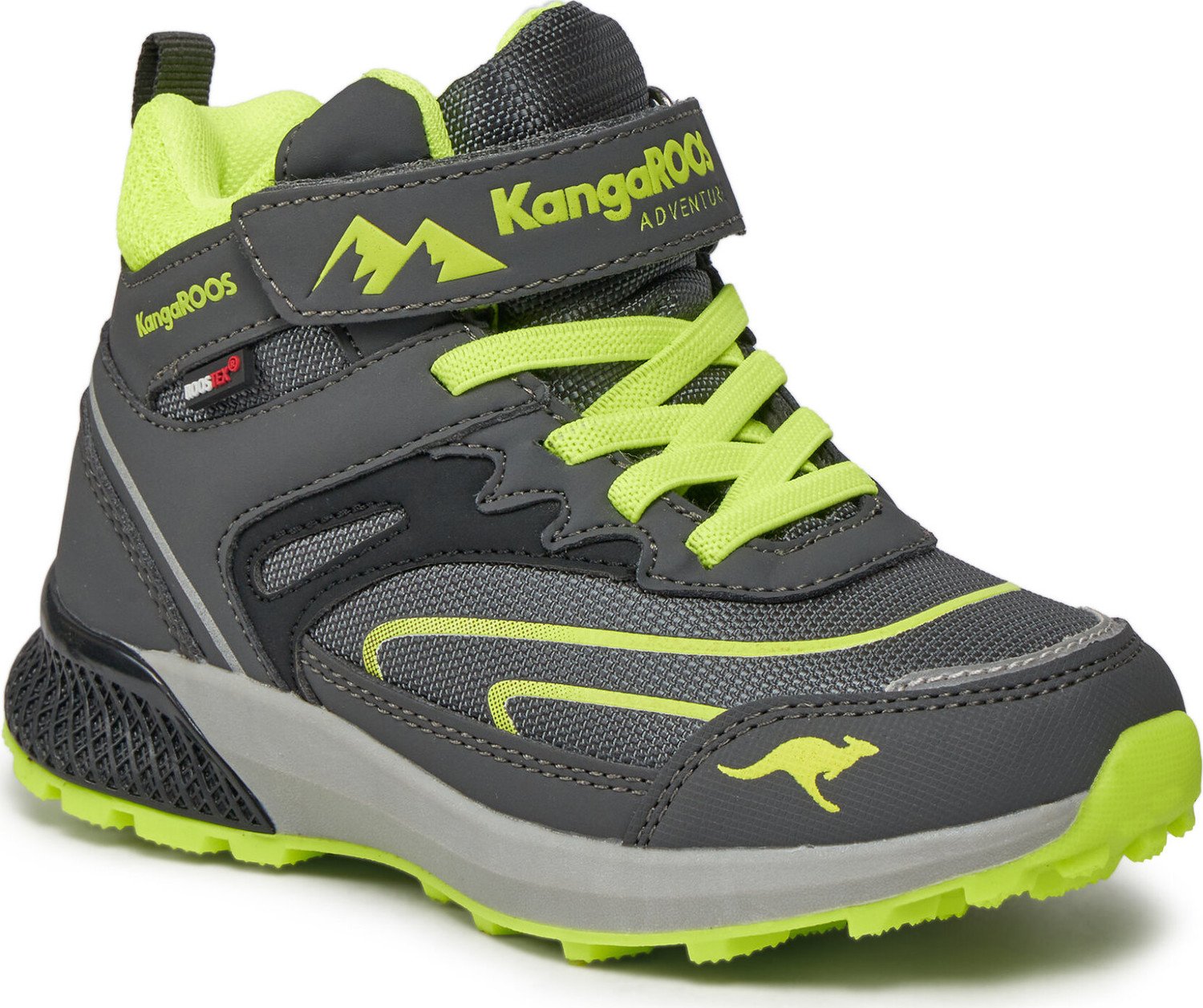 Kotníková obuv KangaRoos K-HK Teak Mid EV RTX 18943-000-2014 Steel Grey/Lime