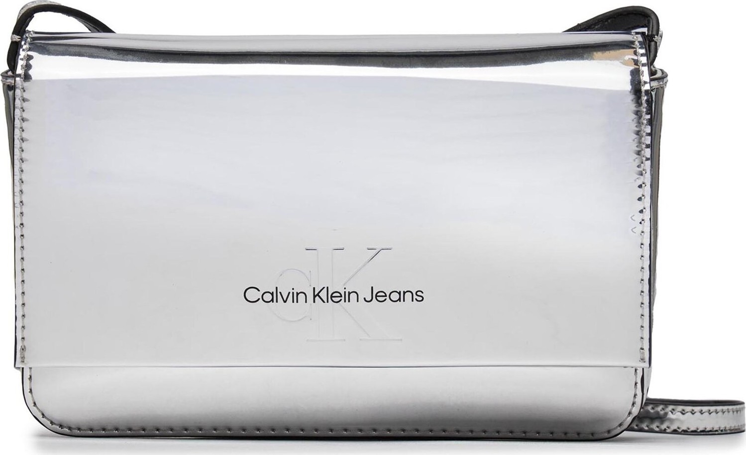 Kabelka Calvin Klein Jeans Sculpted Wallet Ph Cb19 Mono S K60K611865 Silver 0IM