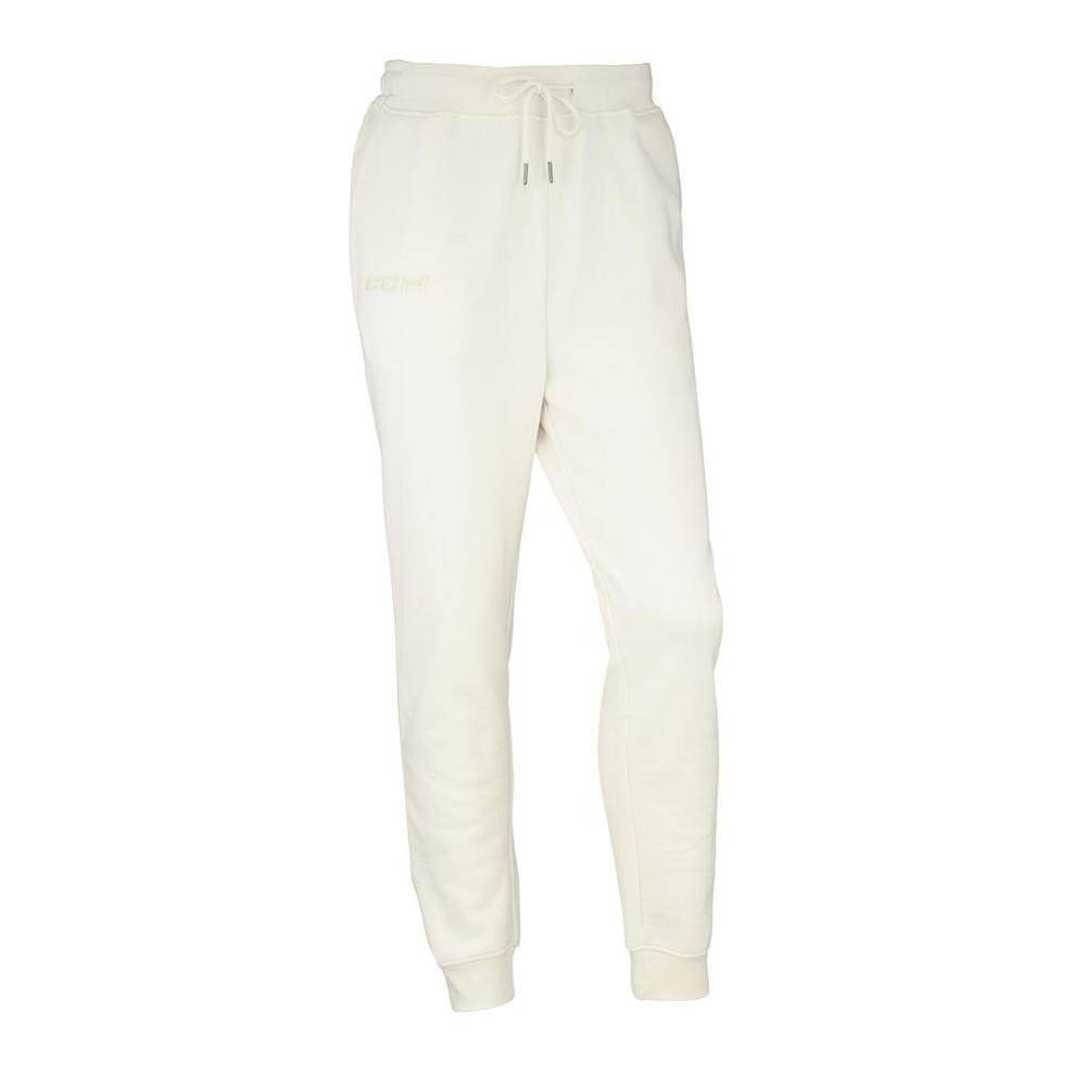 CCM Kalhoty Core Fleece Cuffed Jogger SR, krémová, Senior, M