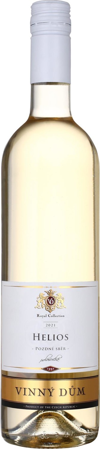 Vinný dům Bílé víno Helios 2021 - polosuché, 0,75 l, balení 6 ks