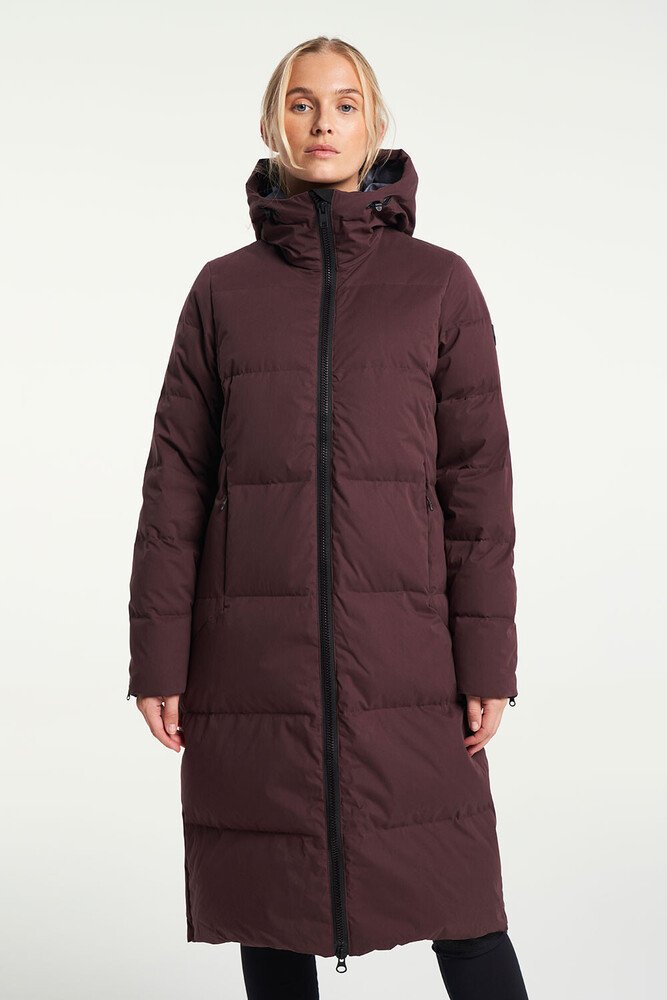 TENSON Shanna Down Coat W vínový, XS