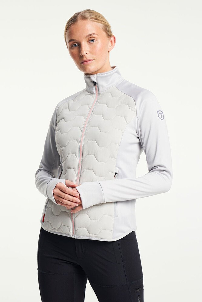 TENSON TXlite Hybrid Zip W světle šedá, M