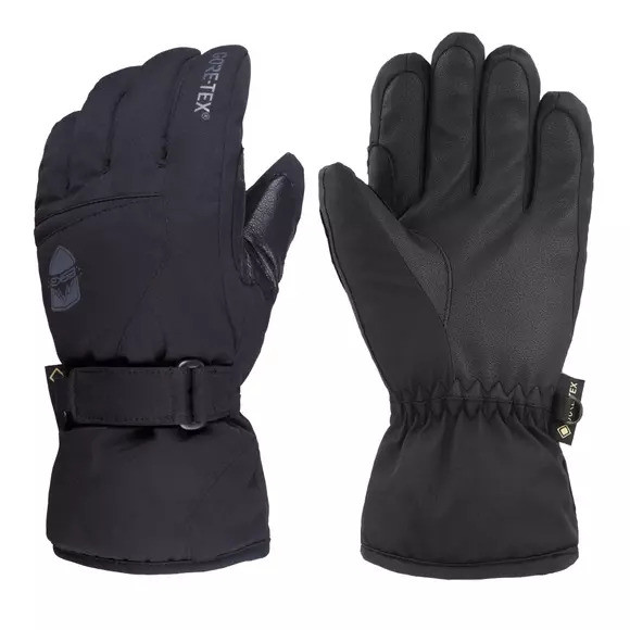 Eska Dětské lyžařské rukavice Number One GTX black L, Černá