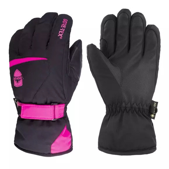 Eska Dětské lyžařské rukavice Number One GTX black/pink M