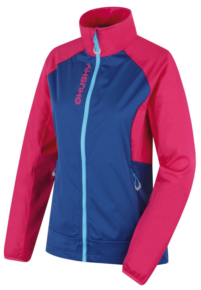 Husky Dámská softshell bunda Suli L pink/blue L