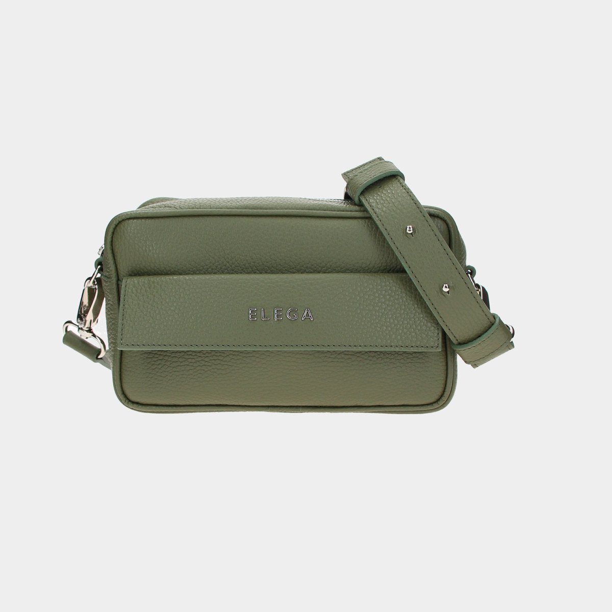 ELEGA Malá kabelka Nokky khaki/stříbro