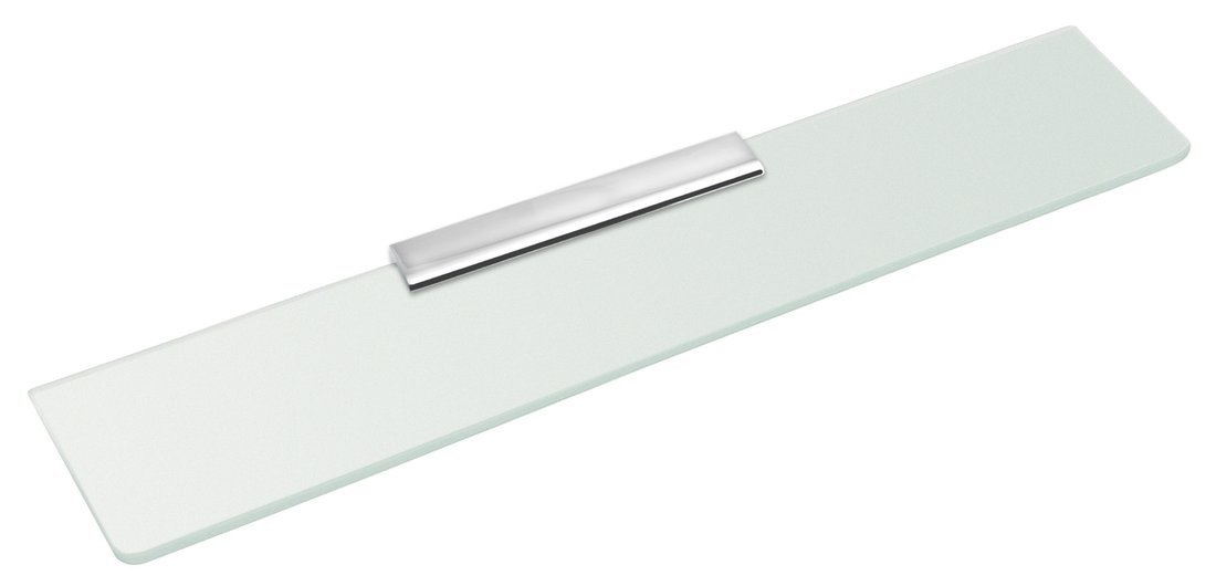 Sapho Skleněná police 800mm, chrom/mléčné sklo