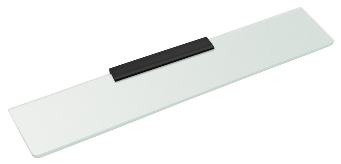 Sapho Skleněná police 800mm, černá/mléčné sklo