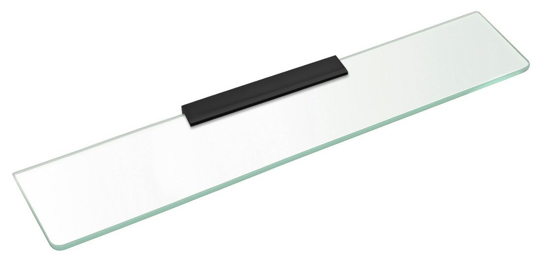 Sapho Skleněná police 800mm, černá/čiré sklo