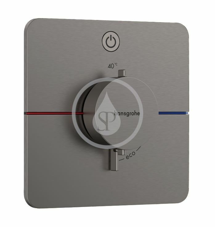 Hansgrohe 15581340 - Termostatická baterie pod omítku, kartáčovaný černý chrom