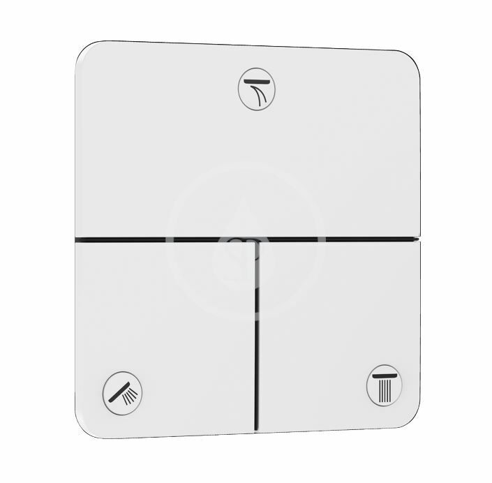 Hansgrohe 15587700 - Ventil pod omítku, pro 3 spotřebiče, matná bílá