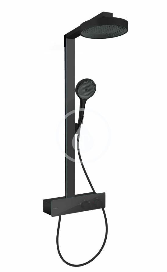 Hansgrohe 28742670 - Sprchový set s termostatem, průměr 25 cm, 3 proudy, matná černá