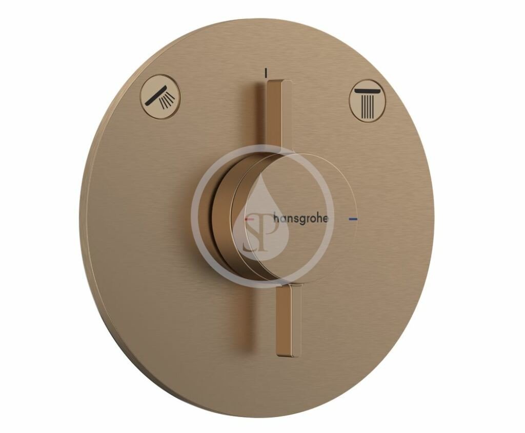 Hansgrohe 75418140 - Baterie pod omítku, pro 2 spotřebiče, kartáčovaný bronz