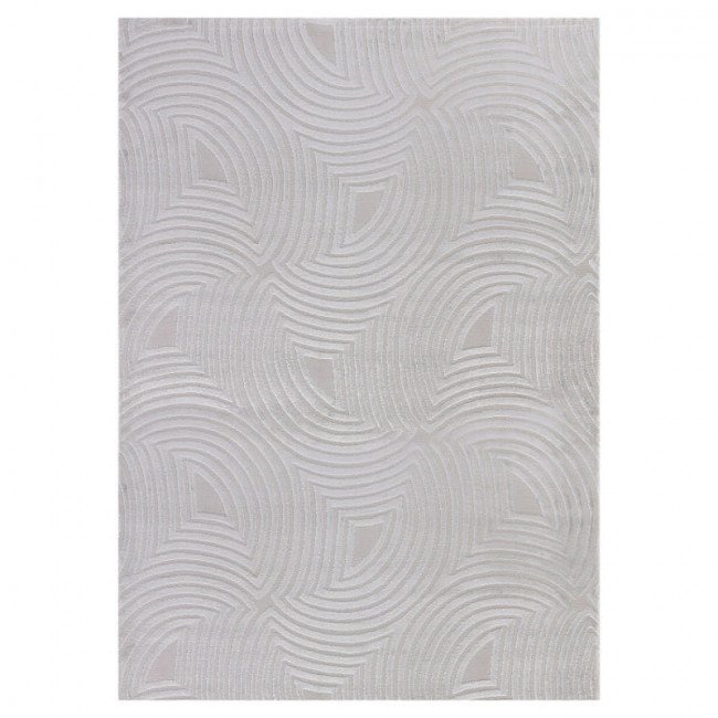 Koberec 3D Sahara geometrický, šedý