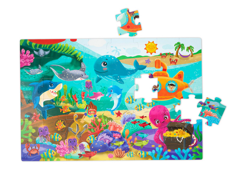 B-Toys Puzzle maxi - Podmořský svět 48 ks