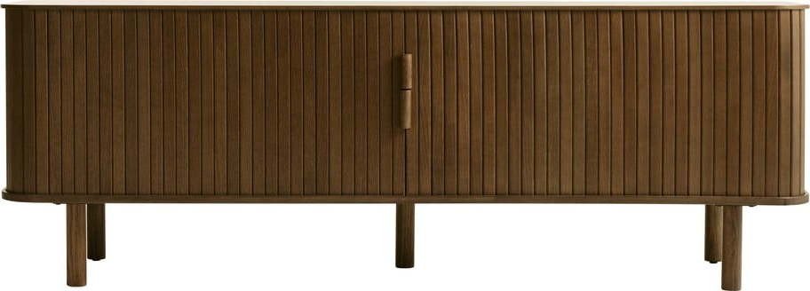 Hnědý TV stolek v dekoru dubu 56x160 cm Cavo – Unique Furniture