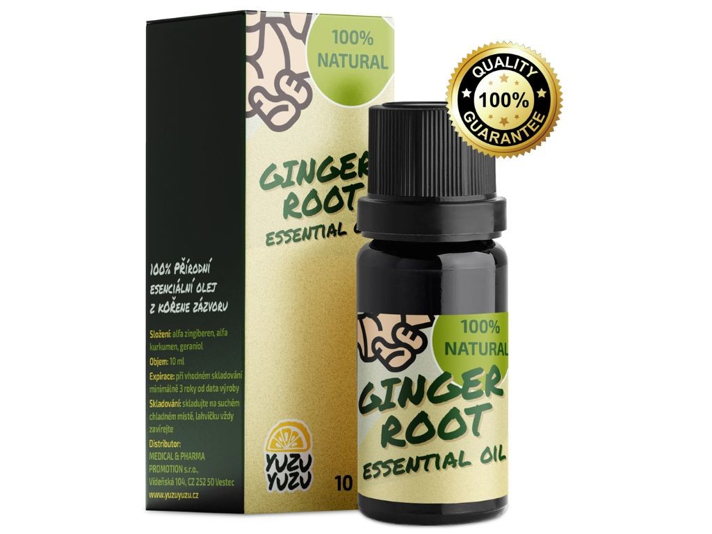 Yuzu Yuzu Esenciální olej 100% Ginger Root, 10 ml