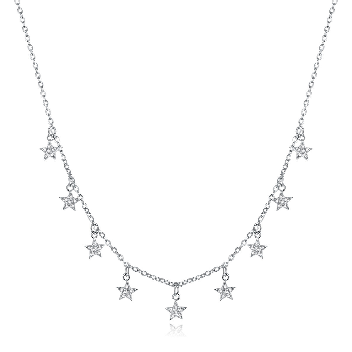 Royal Fashion náhrdelník Pole třpytivých hvězd BSN116