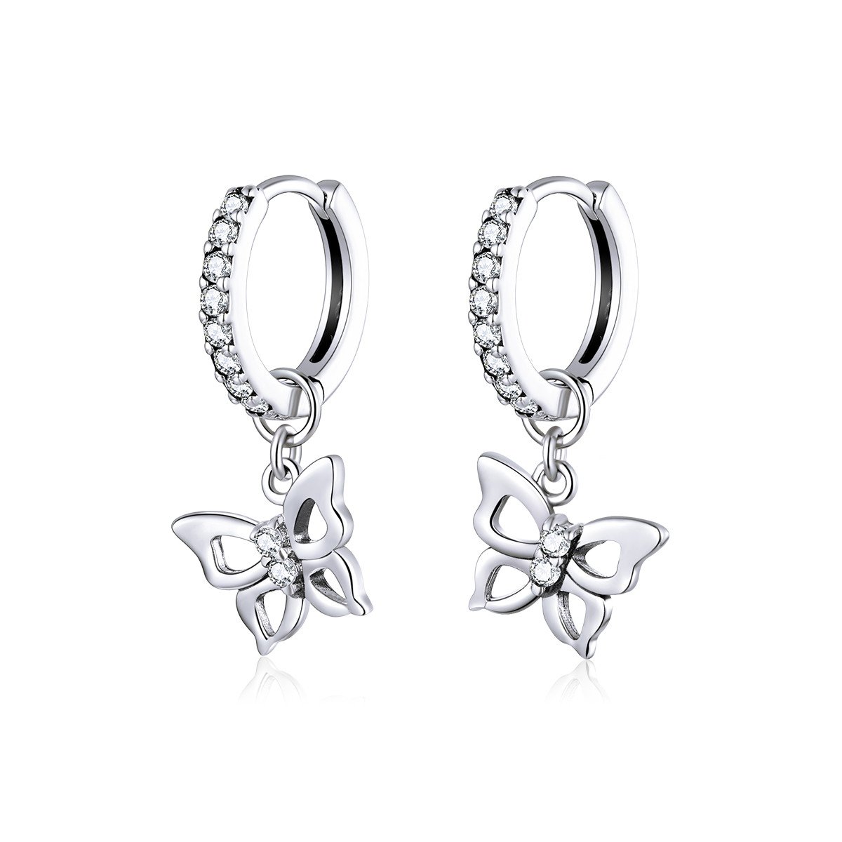 Royal Fashion náušnice Poletující motýlci SCE833