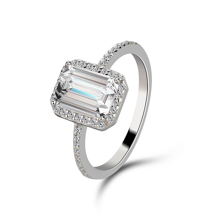 Emporial stříbrný rhodiovaný prsten Čirá krása MA-SOR563 Velikost: 5 (EU: 49-50)