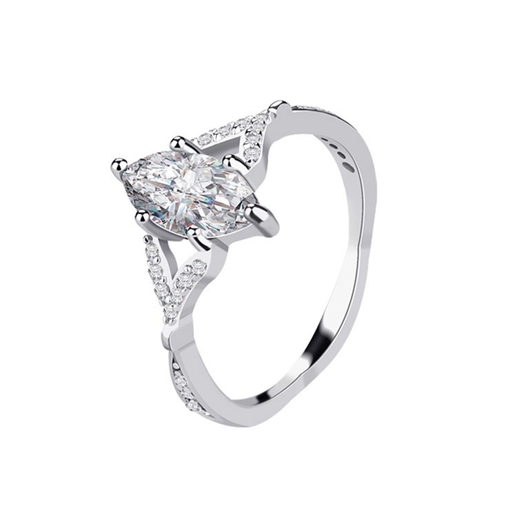Emporial stříbrný rhodiovaný prsten Pro princeznu MA-SOR1606 Velikost: 5 (EU: 49-50)